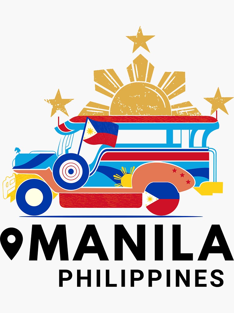 "Manila Philippines" Sticker for Sale by desTeenation Redbubble