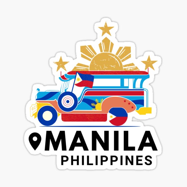 "Manila Philippines" Sticker for Sale by desTeenation Redbubble