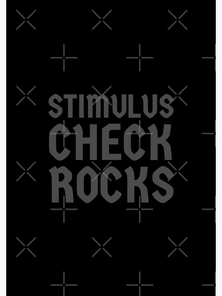 Thumbnail 3 of 3, Journal, Stimulus Check Rocks designed and sold by Jamiecsmith1986.