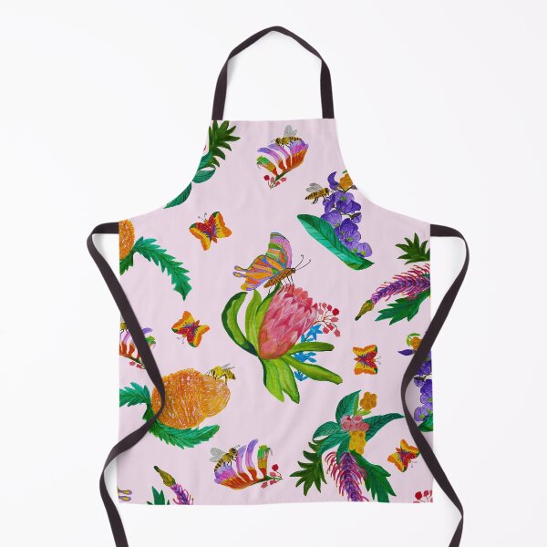 Item preview, Australian native flowers pattern-pink background designed and sold by Geebizart.