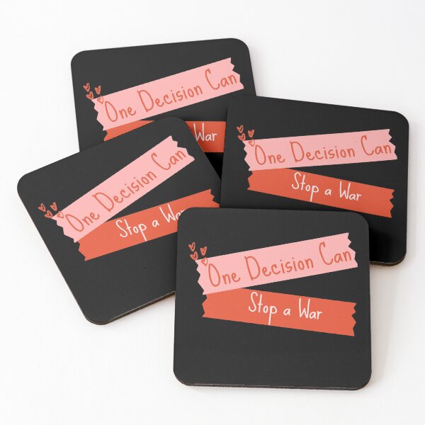 Item preview, One Decision Can Stop a War --Kind Words-- designed and sold by TheShahinDesign.