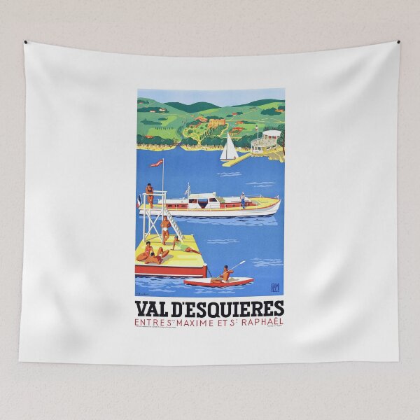 Item preview, 1935 FRANCE Val D'Esquieres PLM Travel Poster designed and sold by retrographics.