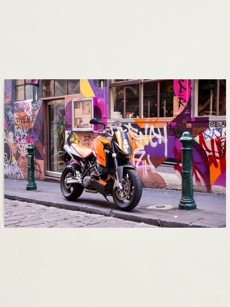 Alternate view of Two wheel urban camo - Melbourne Australia Photographic Print