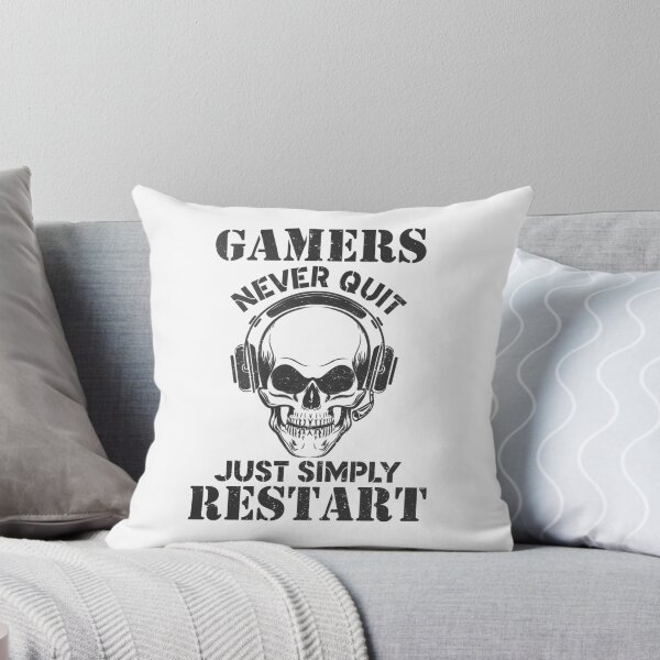 Item preview, Gamers Never Quit, Simply Restart! designed and sold by LongTunnel.
