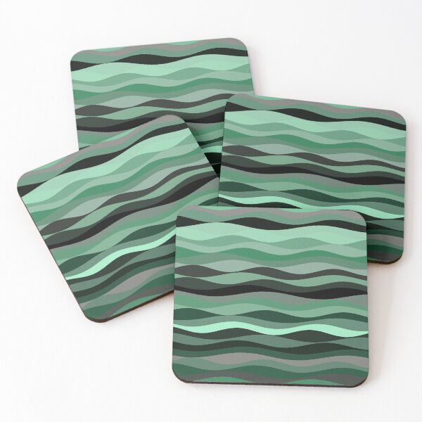 Item preview, Cute light Green Waves Pattern Background funny gift for digital art lovers  designed and sold by AYACHI90.