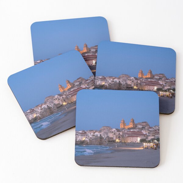 Item preview, Cefalu at dusk, Sicily, Italy designed and sold by reisefoto.
