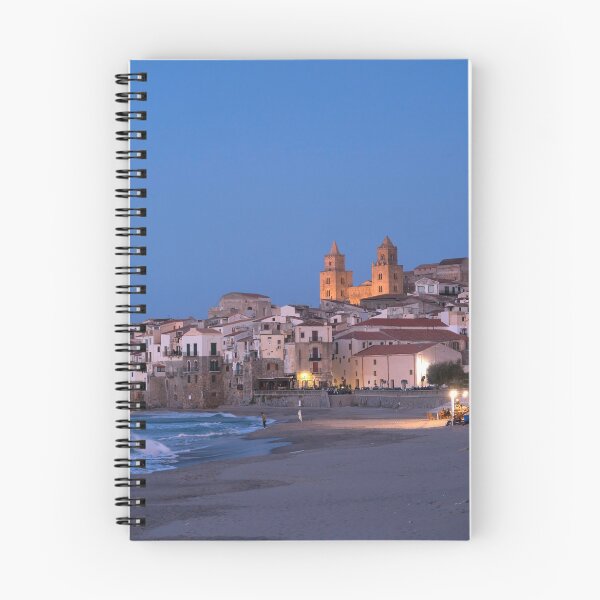 Item preview, Cefalu at dusk, Sicily, Italy designed and sold by reisefoto.
