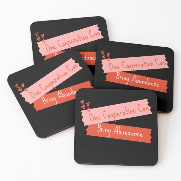 Item preview, One Cooperation Can Bring Abundance –Kind Words-- designed and sold by TheShahinDesign.