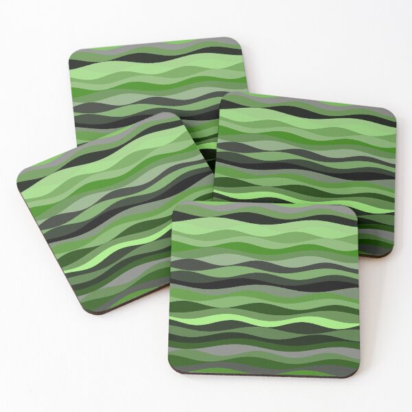 Item preview, Cute Green Waves Pattern Background funny gift for digital art lovers  designed and sold by AYACHI90.