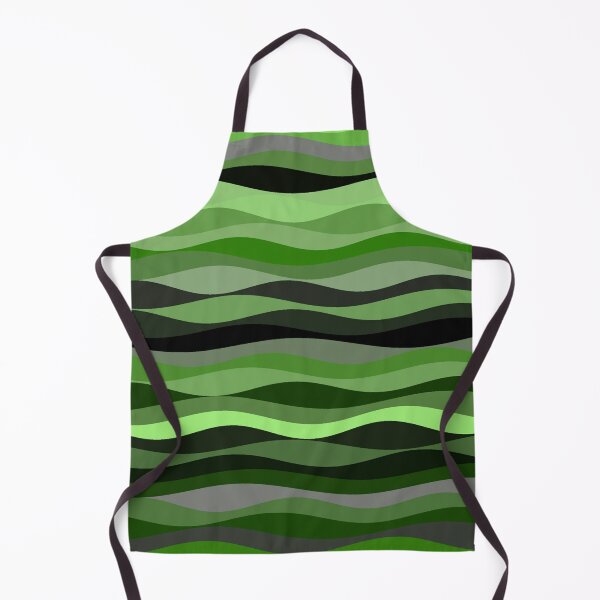 Item preview, Cute Green Waves Pattern Background funny gift for digital art lovers designed and sold by AYACHI90.