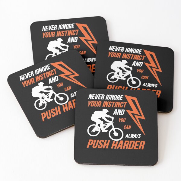 Item preview, MTB Push Harder Mountain Bikers Trail Gift designed and sold by tomtomd.