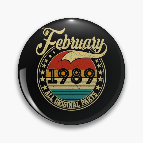 Item preview, Vintage February 1989 All Original Parts Born in February 1989 32nd Birthday Gift 32 Years Old designed and sold by MN-Shop0123.