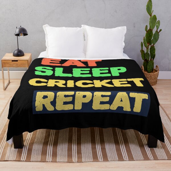 Item preview, Eat Sleep Cricket Repeat Cricket Lover designed and sold by The Full Cart.