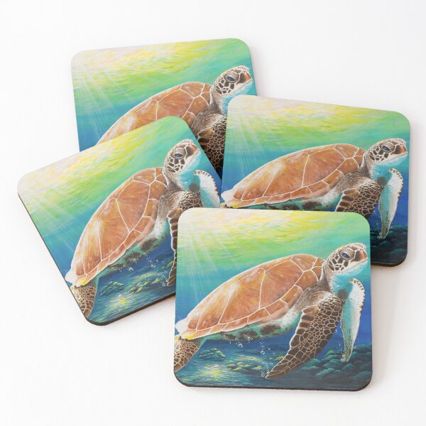 Item preview, Green sea turtle painting designed and sold by Debra Dickson.