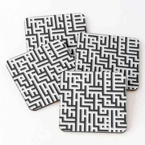 Item preview, Black and White Labyrinth Maze designed and sold by Sybille-Yates.