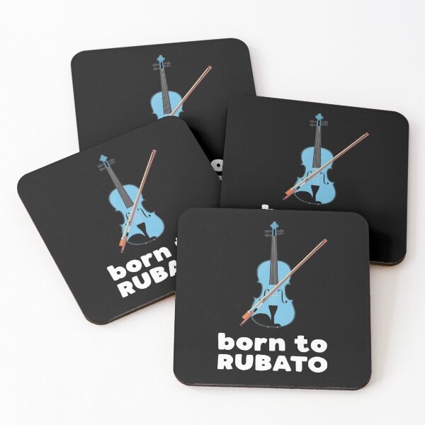 Item preview, Born to Rubato with a blue cello (white font on black shirt) designed and sold by collegeplace.