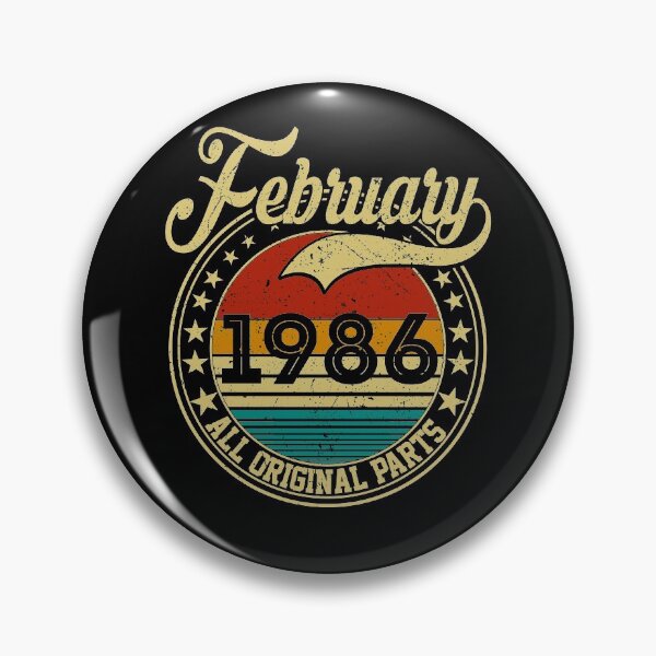 Item preview, Vintage February 1986 All Original Parts Born in February 1986 35th Birthday Gift 35 Years Old designed and sold by MN-Shop0123.
