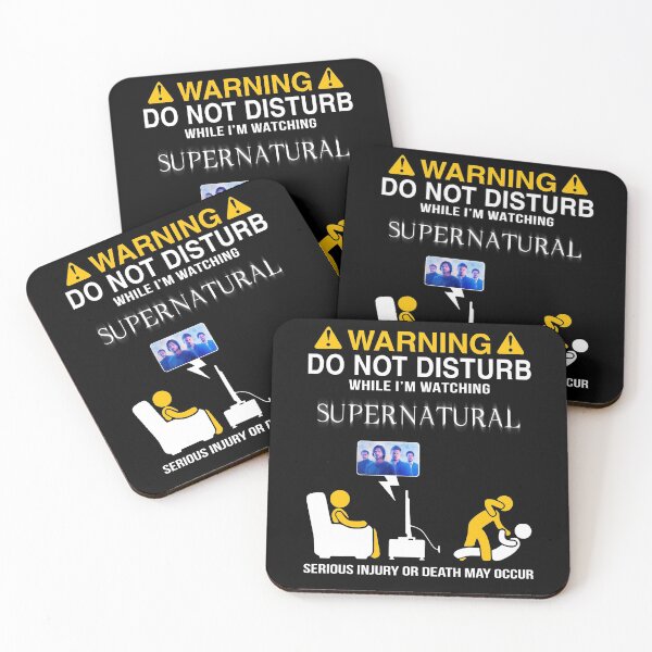 Item preview, Warning Do Not disturb While I'm Watching Supernatural designed and sold by NinaKhalifa.