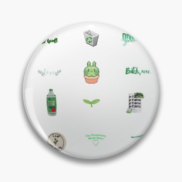 Item preview, Green Aesthetic Transparent Laptop Sticker Pack Of 30 designed and sold by rojx2.