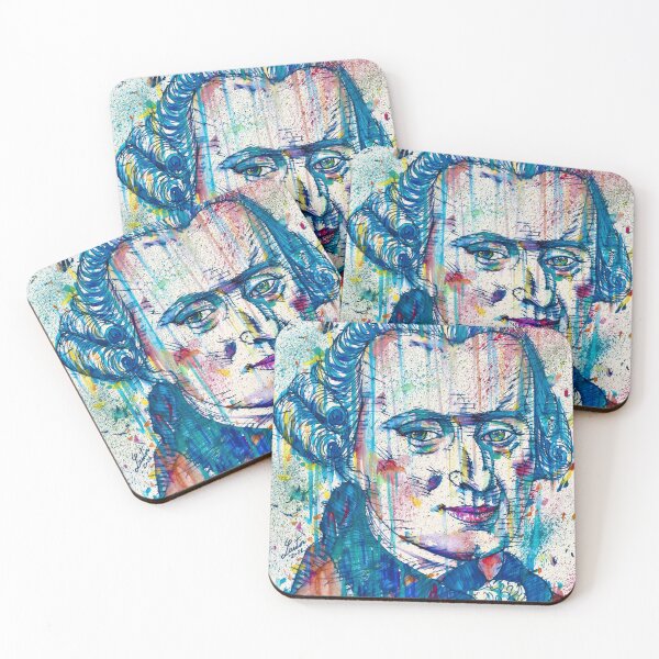 Item preview, IMMANUEL KANT watercolor and ink portrait .2 designed and sold by lautir.