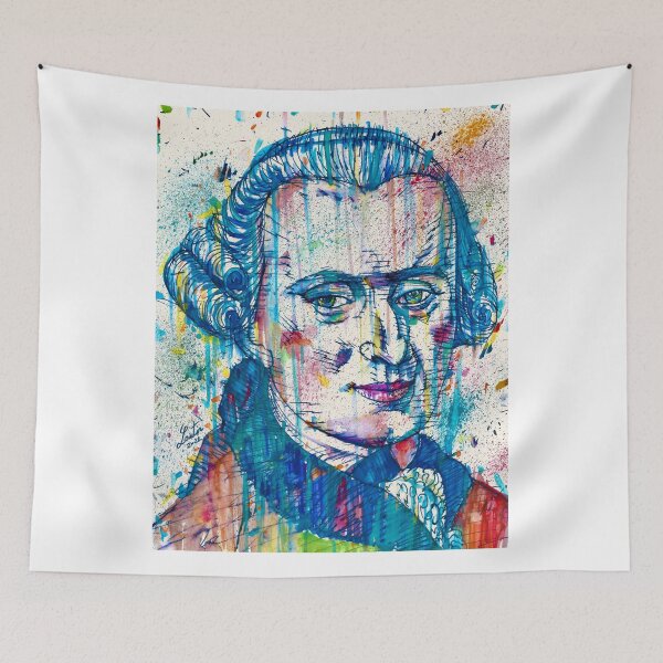 Item preview, IMMANUEL KANT watercolor and ink portrait .2 designed and sold by lautir.