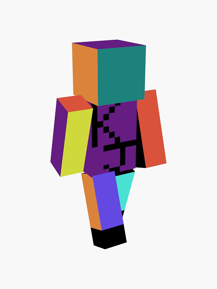 Karl Jacobs Mrbeast Minecraft skin Sticker for Sale by dolapot