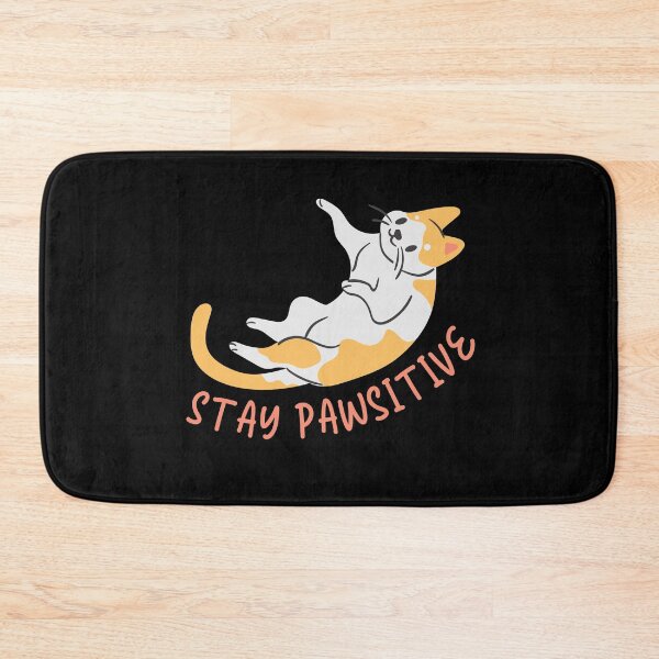 Item preview, stay pawsitive - adorable cat playing designed and sold by Atleta-Cali.