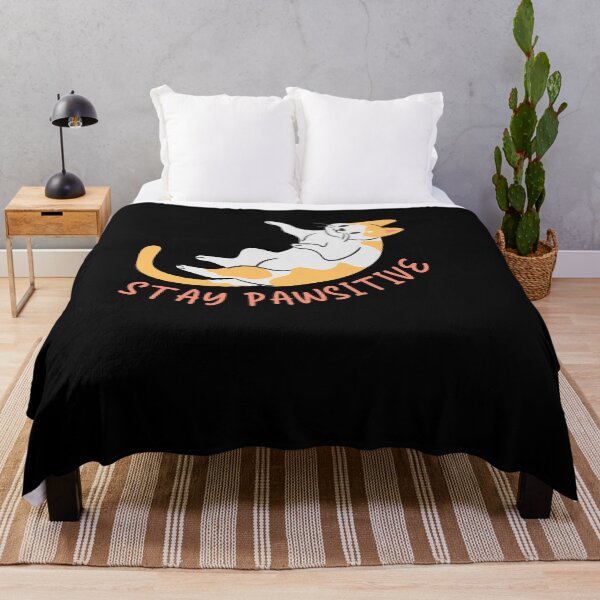 Item preview, stay pawsitive - adorable cat playing designed and sold by Atleta-Cali.