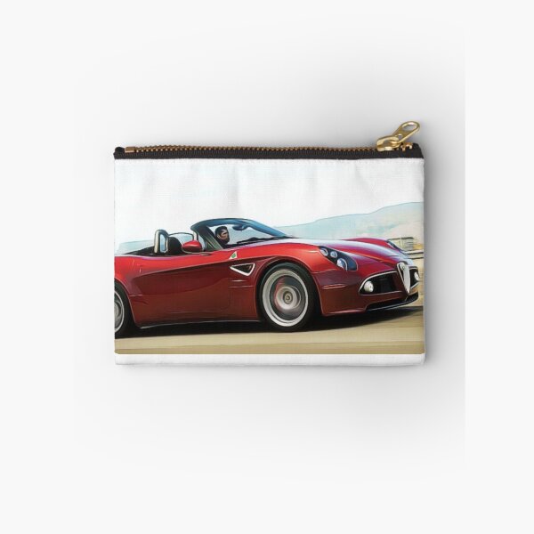 Item preview, Alfa Romeo 8C Roadster Cartoon Drawing Action Print designed and sold by Auto-Prints.