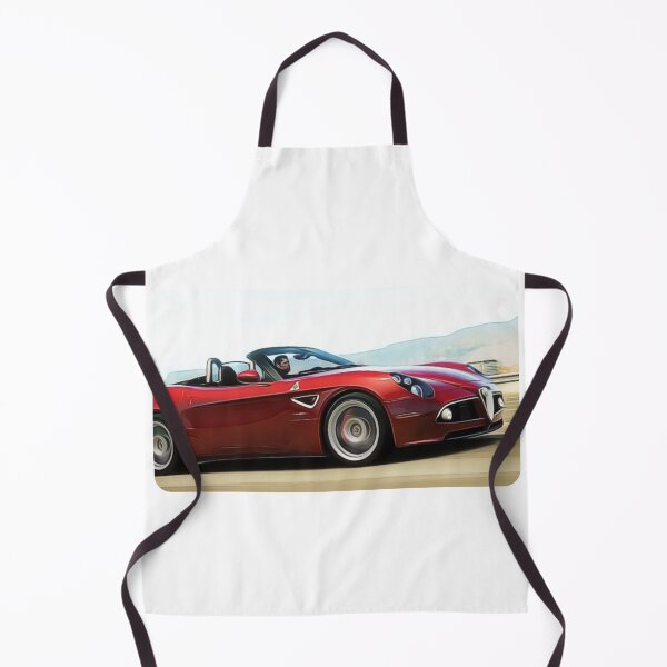 Item preview, Alfa Romeo 8C Roadster Cartoon Drawing Action Print designed and sold by Auto-Prints.