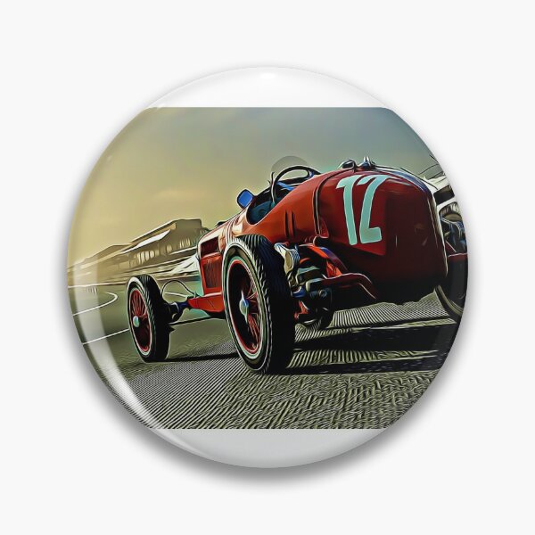 Item preview, Vintage Alfa Romeo Cartoon Drawing Action Print designed and sold by Auto-Prints.