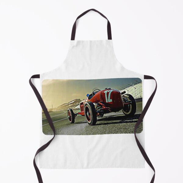 Item preview, Vintage Alfa Romeo Cartoon Drawing Action Print designed and sold by Auto-Prints.