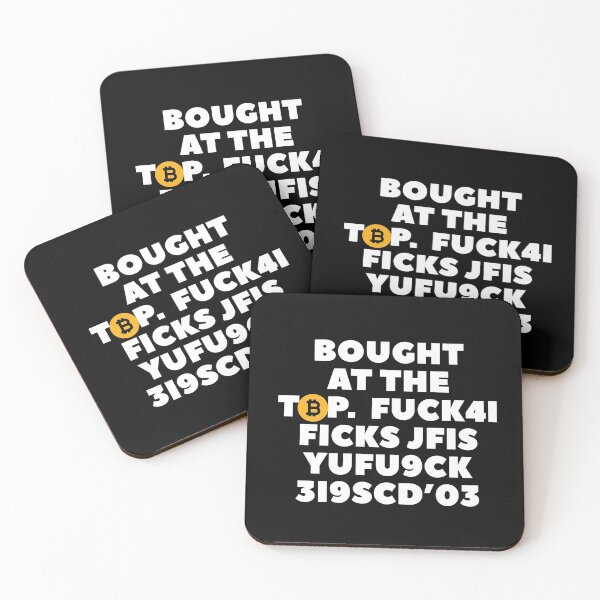 Item preview, Bought bitcoin at the top funny crypto quotes designed and sold by Urosek.