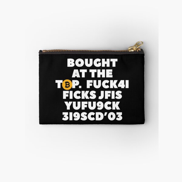 Item preview, Bought bitcoin at the top funny crypto quotes designed and sold by Urosek.