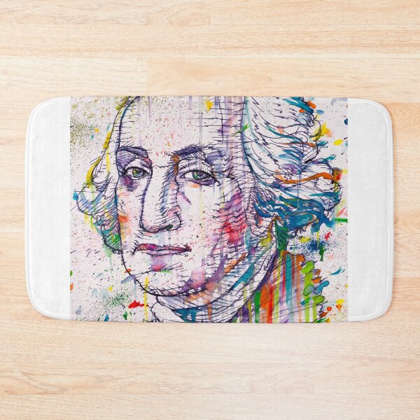 Item preview, GEORGE WASHINGTON watercolor and ink portrait designed and sold by lautir.