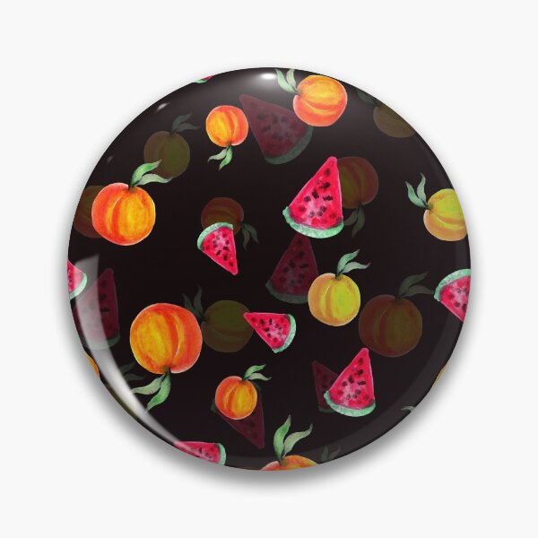 Item preview, Watermelon  Slices and peach fruit Pattern  designed and sold by RekhaArtGalaxy.