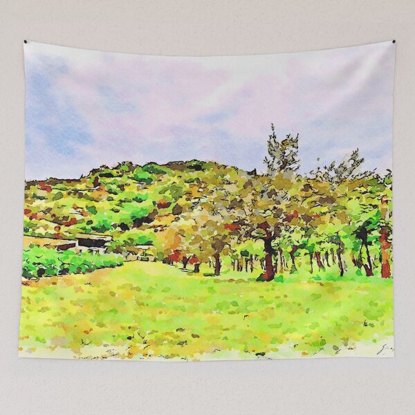 Item preview, Hortus Conclusus: countryside with olive tree and vineyard designed and sold by Giuseppe Cocco.