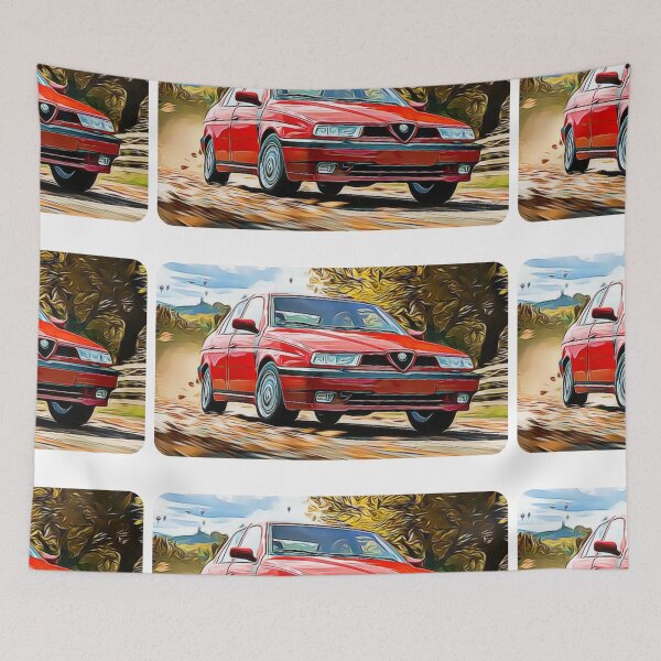 Item preview, Alfa Romeo 33 Cartoon Drawing Action Print designed and sold by Auto-Prints.