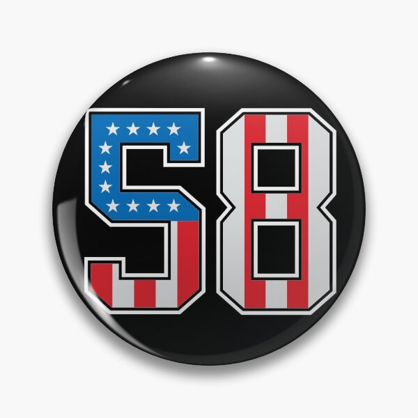 Item preview, 58 American Lucky Number fifty-eight United States Flag designed and sold by Urosek.