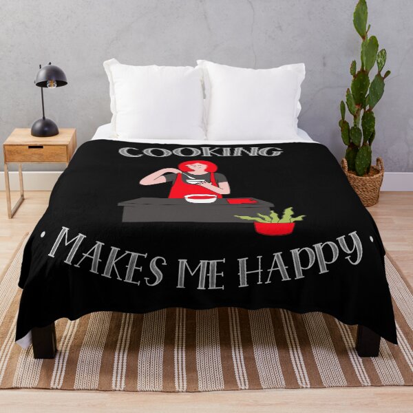 Item preview, Cooking Makes Me Happy designed and sold by Windmill Wildflowers.