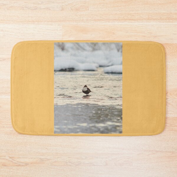Item preview, White-throated dipper in the midlle of the stream designed and sold by Jouko Lehto Photography.