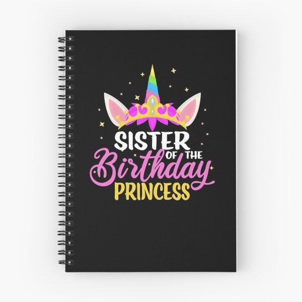 Item preview, Sister Of The Birthday Princess Girl Unicorn Diadem Birthday designed and sold by RJ-Art.