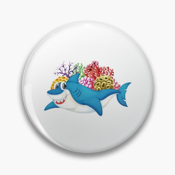 Item preview, Cute Shark shirt - Cute shirt, cute graphic tee, pocket tee, cute shark, shark shirt, hipster art, hipster shirt, shark drawing, fashion tee designed and sold by Ristinga.
