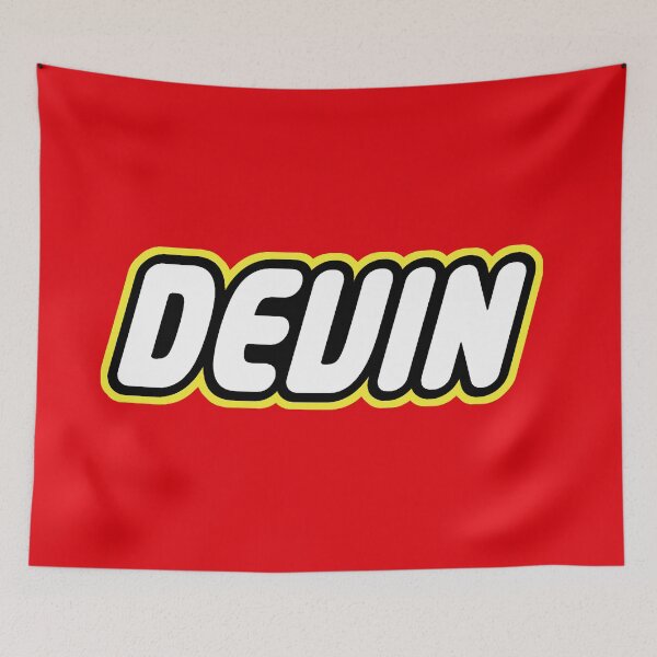 Item preview, Devin Name Gift Funny Bricks Childhood Retro Toy For Devin designed and sold by Urosek.
