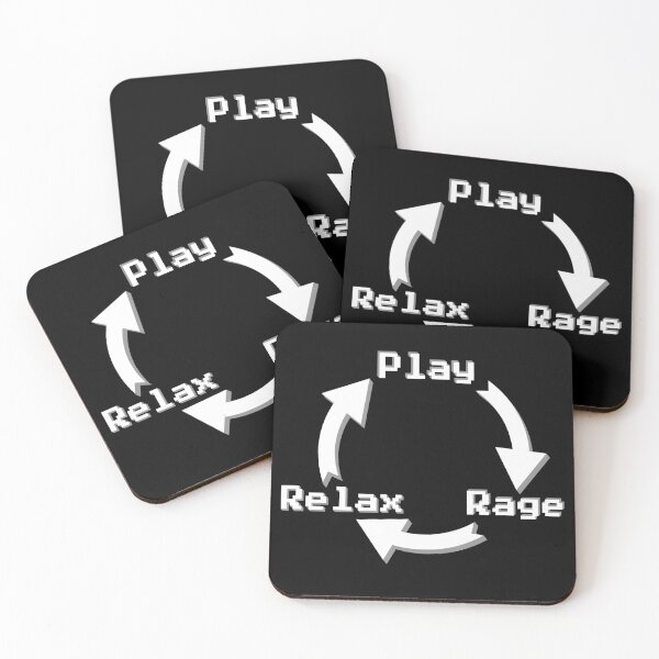 Item preview, Gamer Cycle: Play-Rage-Relax designed and sold by AdsInspiration.