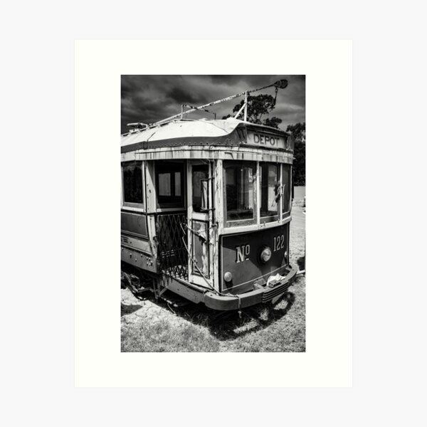 Vintage Tram No. 122 Art Print