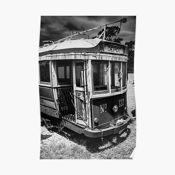 Vintage Tram No. 122 Poster