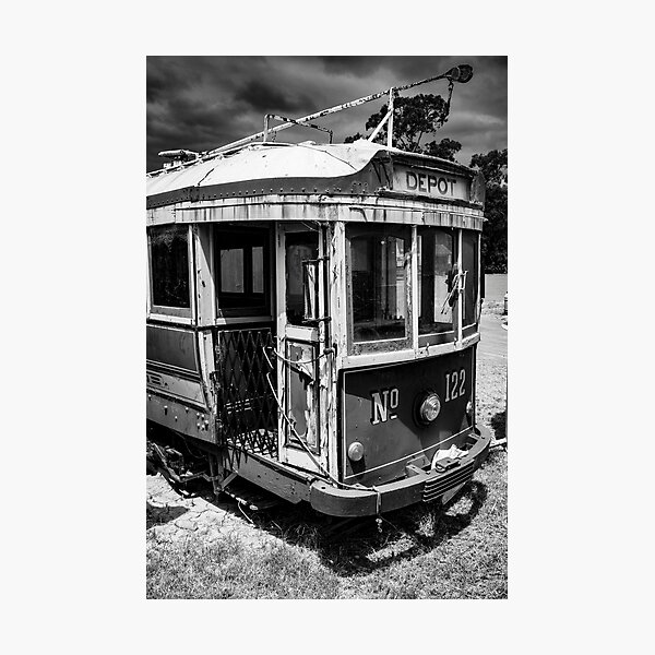 Vintage Tram No. 122 Photographic Print