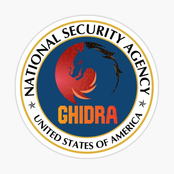 Artikel-Vorschau von Cybersicherheit - NSA - Ghidra - Reverse Engineering Tool - Emblem, designt und verkauft von clubtee.