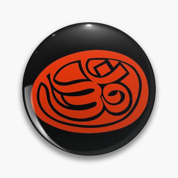 Artikelvorschau, Om Mudra Orange Emblem entworfen und verkauft von Wiggly Lines.